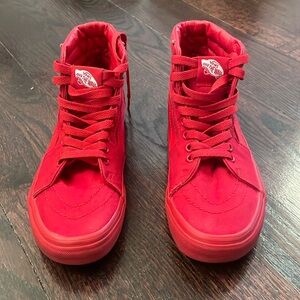 Red high top Vans women’s Sz 6.5